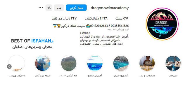 8 تا از بهترین کلاس آموزش شنا در اصفهان (آدرس و شماره تماس) 9 مدرسه شنای دراگون
