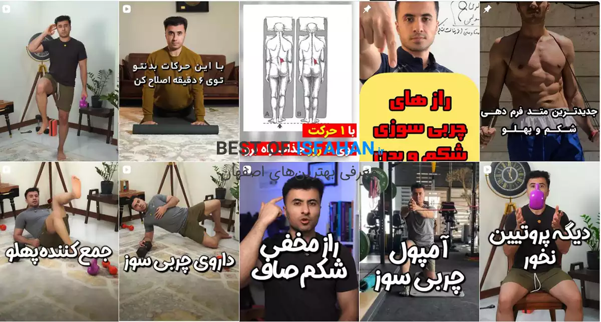 بهترین کلاسهای آنلاین لاغری، چربیسوزی و تناسب اندام | معرفی مربیان برتر فیتنس 1405 24 علی شهبازی (مربی فیتنس و حرکات اصلاحی با رویکرد علمی)